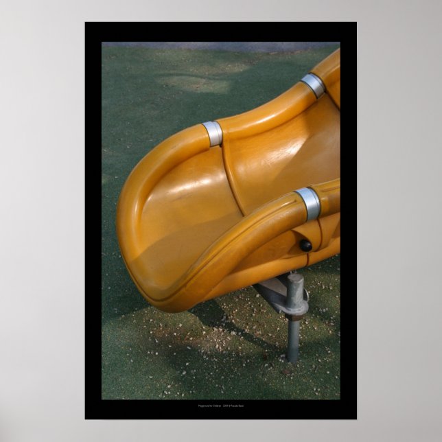 Playground for Children 32 Yellow Slide Poster (Front)