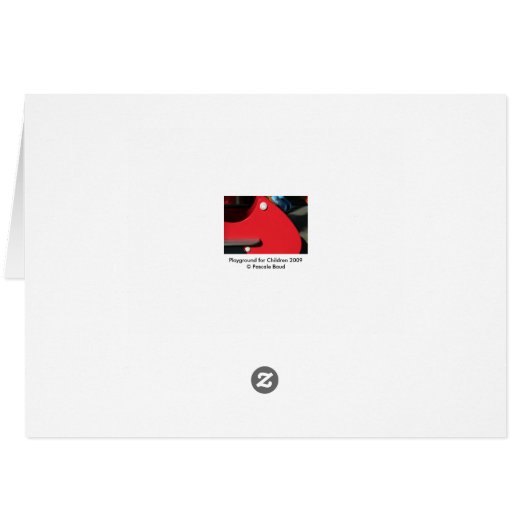 Playground for Children 5 Reserve aux Enfants card (Back Horizontal)