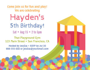 Playground Invitations Zazzle
