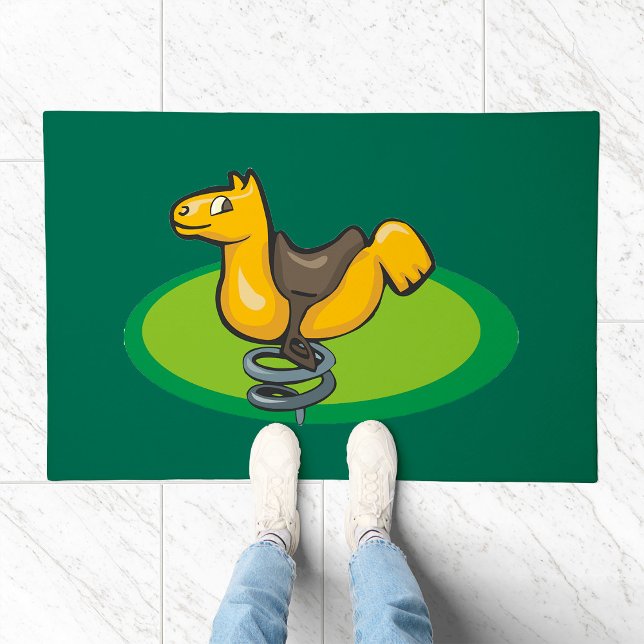 Playground Horse Spring Rider Doormat (Creator Uploaded)