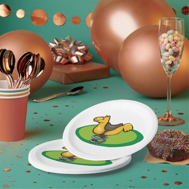 Playground Horse Spring Rider Paper Plates (Creator Uploaded)