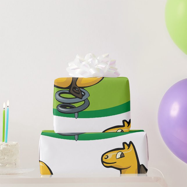 Playground Horse Spring Rider Wrapping Paper (Creator Uploaded)