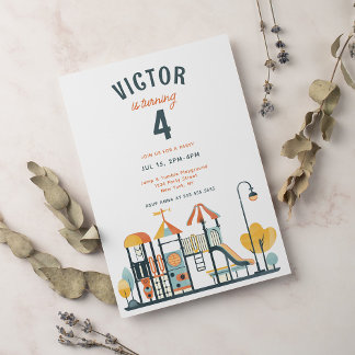 Playground Kids Birthday Party Invitation