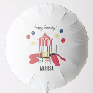 Playground Kids Boys Girls Birthday Custom Name Balloon