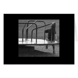 Playground merry-go-round note cards