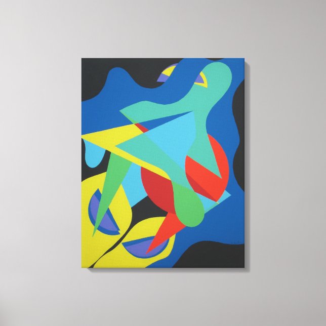 Playground of Colored Shapes Canvas Print (Front)