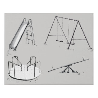 Playground Original Pencil Drawings Print