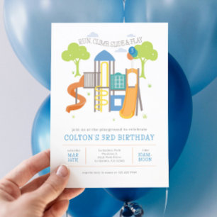 Playground Party at the Park Birthday Invitation
