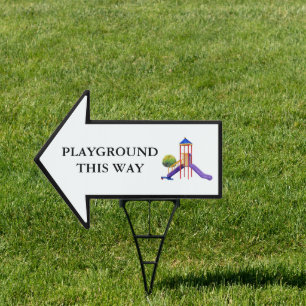 Playground This Way   Custom Wedding Sign