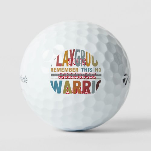 Playground Warrior Golf Balls