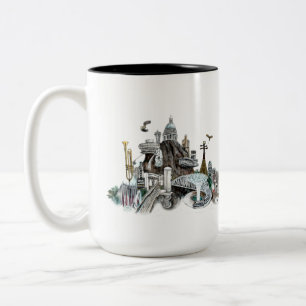 Playgrounds of Singapore Two-Tone Coffee Mug