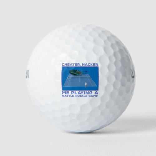 Playing a Battle Royale Game Golf Balls