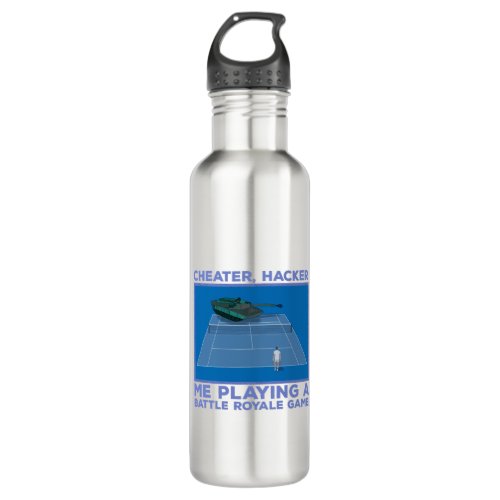 Playing a Battle Royale Game Stainless Steel Water Bottle