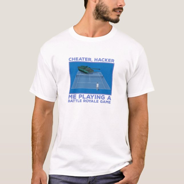 Playing a Battle Royale Game T-Shirt (Front)