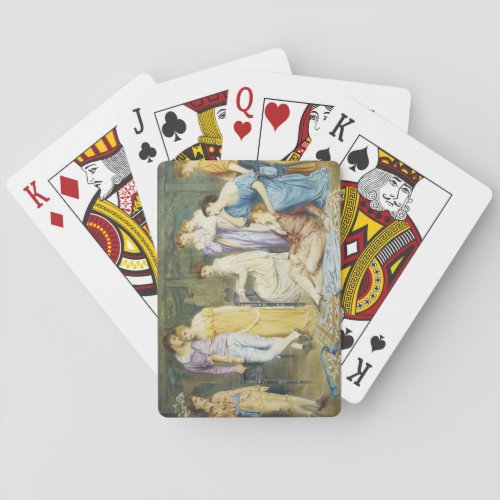Playing a Prelude by Bach Playing Cards