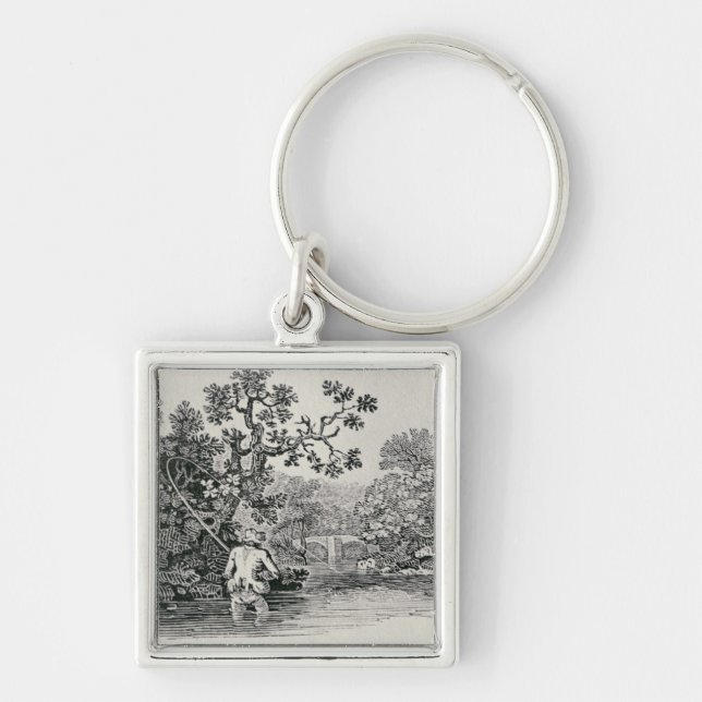 Playing a Salmon Keychain (Front)