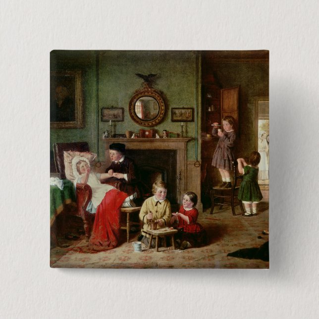 Playing at Doctors Pinback Button (Front)