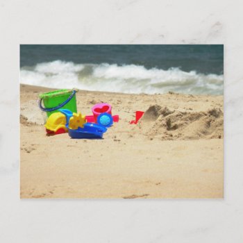 Playing At The Beach Postcard by TristanInspired at Zazzle