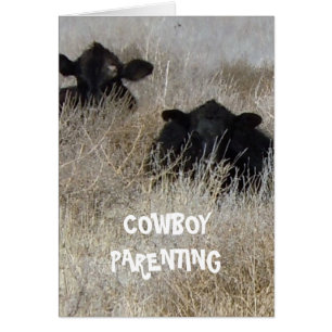 Playing Baby Games - Cowboy Parenting Cards