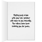 Playing Baby Games - Cowboy Parenting Cards (Inside (Right))