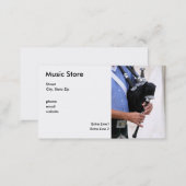 playing bagpipe, Music Store, Street, City, Sta... Business Card (Front/Back)