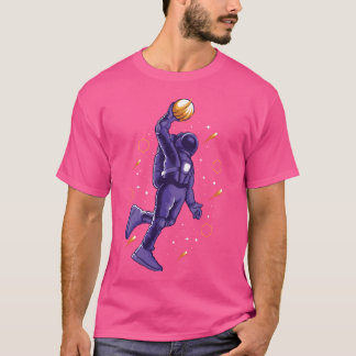 Playing Basketball Or Playing Basketball In Space  T-Shirt