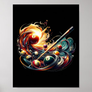 Playing Billiards Means Mastering The Cue At The B Poster