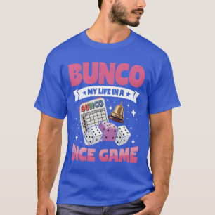 Playing Board Games Bunco Life Dice Game vintage v T-Shirt
