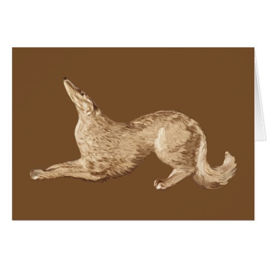 Playing Borzoi Cards (Front Horizontal)