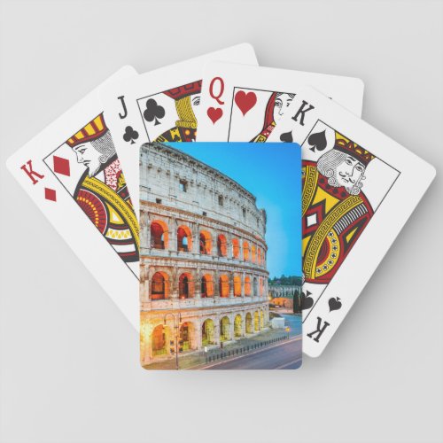 Playing card Colosseum Rome Italy