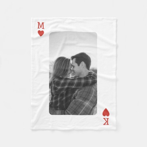 Playing Card Couple Photo Romantic Love Heart Gift