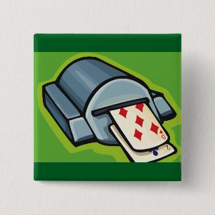 Playing Card Dealer Machine Poker and Casino Button