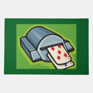 Playing Card Dealer Machine Poker and Casino Doormat