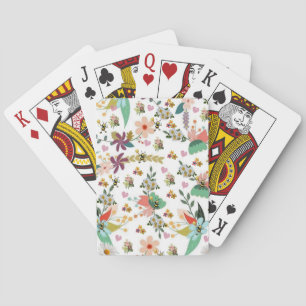 Playing Card Deck Bumblebee Floral