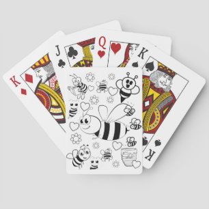 Playing Card Deck Coloring Bumblebee