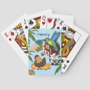Playing Card Deck Farm Animals Cows