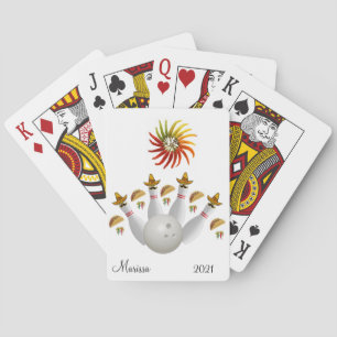 Playing Card Deck Hot Peppers Bowling Balls