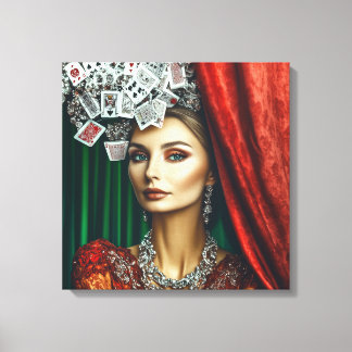 Playing Card Elements, Clothing Design, Fashion Canvas Print