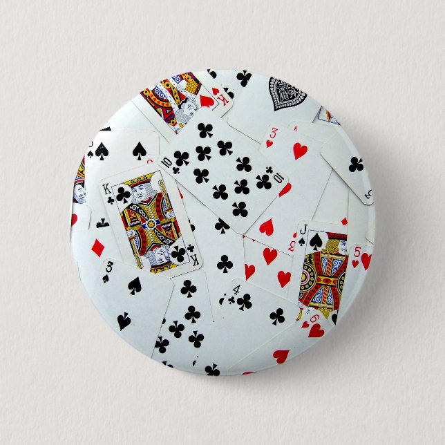 Playing Card games Button (Front)
