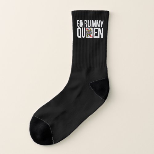 Playing Card Games Gin Rummy Queen Socks