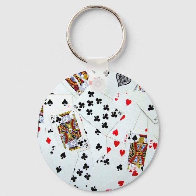 Playing Card games Keychain (Front)