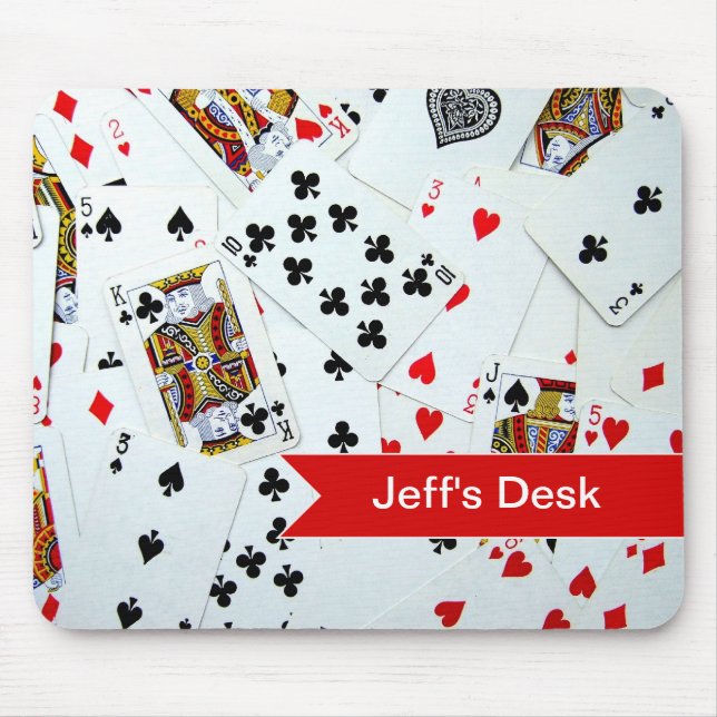 Playing Card games Mouse Pad (Front)