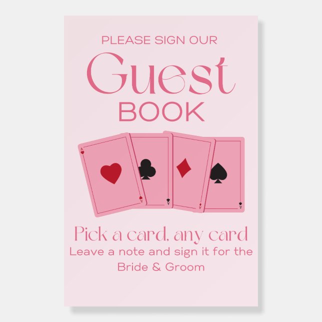 Playing Card Guest Book Sign (Front)