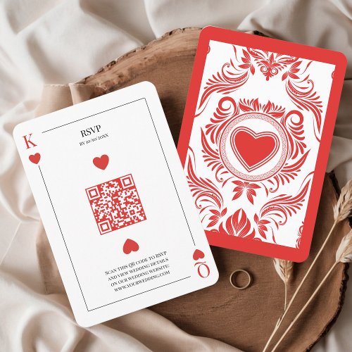 Playing Card Las Vegas Wedding QR code