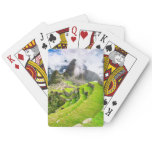 Playing card Machu Picchu, Cusco, Peru Playing card Machu Picchu, Cusco, Peru