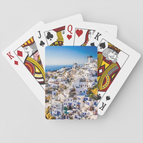 Playing card Oia Santorini