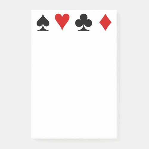 Playing Card Score Pad Post_it Notes