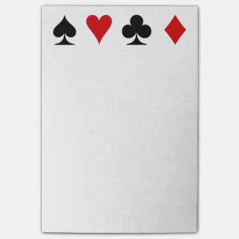 Playing Card Score Pad Post-it Notes by Ladiebug at Zazzle