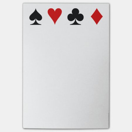 Playing Card Score Pad Post-it Notes