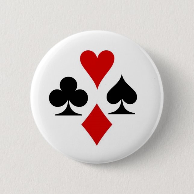 Playing card suit badge button (Front)